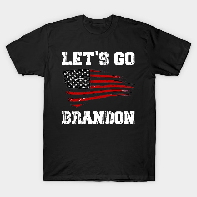Lets Go Brandon T-Shirt by Doc Maya
